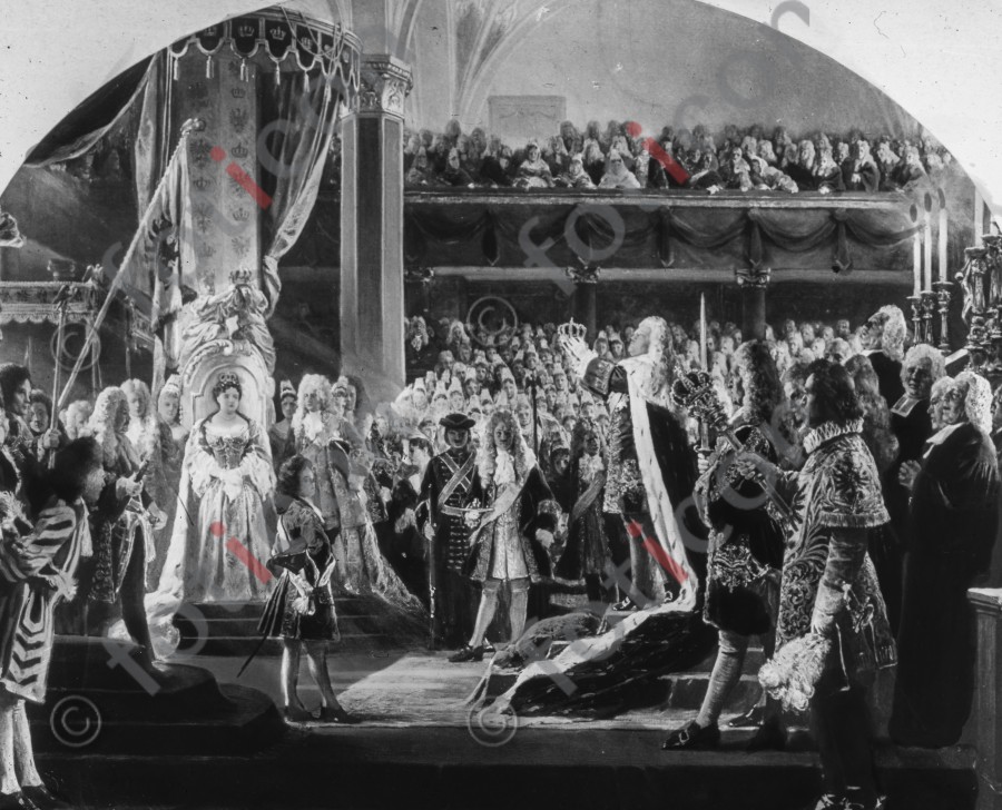 Krönungs Friedrichs I. in Preussen ; Coronation of Frederick I in Prussia (foticon-simon-190-003-sw.jpg)